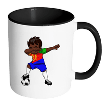 Load image into Gallery viewer, RobustCreative-Dabbing Soccer Boy Eritrea Eritrean Asmara Gifts National Soccer Tournament Game 11oz Black &amp; White Coffee Mug ~ Both Sides Printed
