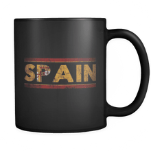 Load image into Gallery viewer, RobustCreative-Retro Vintage Flag Spanish Spain 11oz Black Coffee Mug ~ Both Sides Printed
