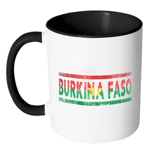 Load image into Gallery viewer, RobustCreative-Retro Vintage Flag Burkinabe Burkina Faso 11oz Black &amp; White Coffee Mug ~ Both Sides Printed
