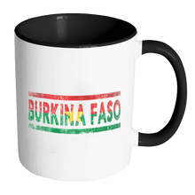 Load image into Gallery viewer, RobustCreative-Retro Vintage Flag Burkinabe Burkina Faso 11oz Black &amp; White Coffee Mug ~ Both Sides Printed
