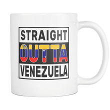 Load image into Gallery viewer, RobustCreative-Straight Outta Venezuela - Venezuelan Flag 11oz Funny White Coffee Mug - Independence Day Family Heritage - Women Men Friends Gift - Both Sides Printed (Distressed)
