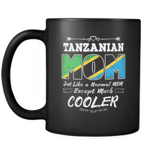 Load image into Gallery viewer, RobustCreative-Best Mom Ever is from Tanzania - Tanzanian Flag 11oz Funny Black Coffee Mug - Mothers Day Independence Day - Women Men Friends Gift - Both Sides Printed (Distressed)
