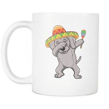 Load image into Gallery viewer, RobustCreative-Dabbing Weimaraner Dog in Sombrero - Cinco De Mayo Mexican Fiesta - Dab Dance Mexico Party - 11oz White Funny Coffee Mug Women Men Friends Gift ~ Both Sides Printed

