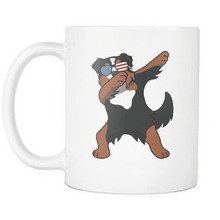 Load image into Gallery viewer, RobustCreative-Dabbing Bernese Mountain Dog Dog America Flag - Patriotic Merica Murica Pride - 4th of July USA Independence Day - 11oz White Funny Coffee Mug Women Men Friends Gift ~ Both Sides Printed
