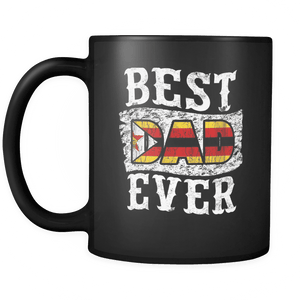 RobustCreative-Best Dad Ever Zimbabwe Flag - Fathers Day Gifts - Promoted to Daddy Gift From Kids - 11oz Black Funny Coffee Mug Women Men Friends Gift ~ Both Sides Printed