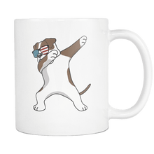 Load image into Gallery viewer, RobustCreative-Dabbing American Bulldog Dog America Flag - Patriotic Merica Murica Pride - 4th of July USA Independence Day - 11oz White Funny Coffee Mug Women Men Friends Gift ~ Both Sides Printed

