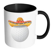 Load image into Gallery viewer, RobustCreative-Funny Golf Ball Mexican Sport - Cinco De Mayo Mexican Fiesta - No Siesta Mexico Party - 11oz Black &amp; White Funny Coffee Mug Women Men Friends Gift ~ Both Sides Printed

