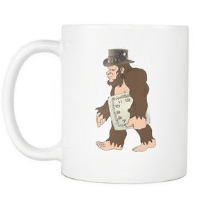 RobustCreative-Bigfoot Sasquatch Carrying Steampunk - I Believe I'm a Believer - No Yeti Humanoid Monster - 11oz White Funny Coffee Mug Women Men Friends Gift ~ Both Sides Printed