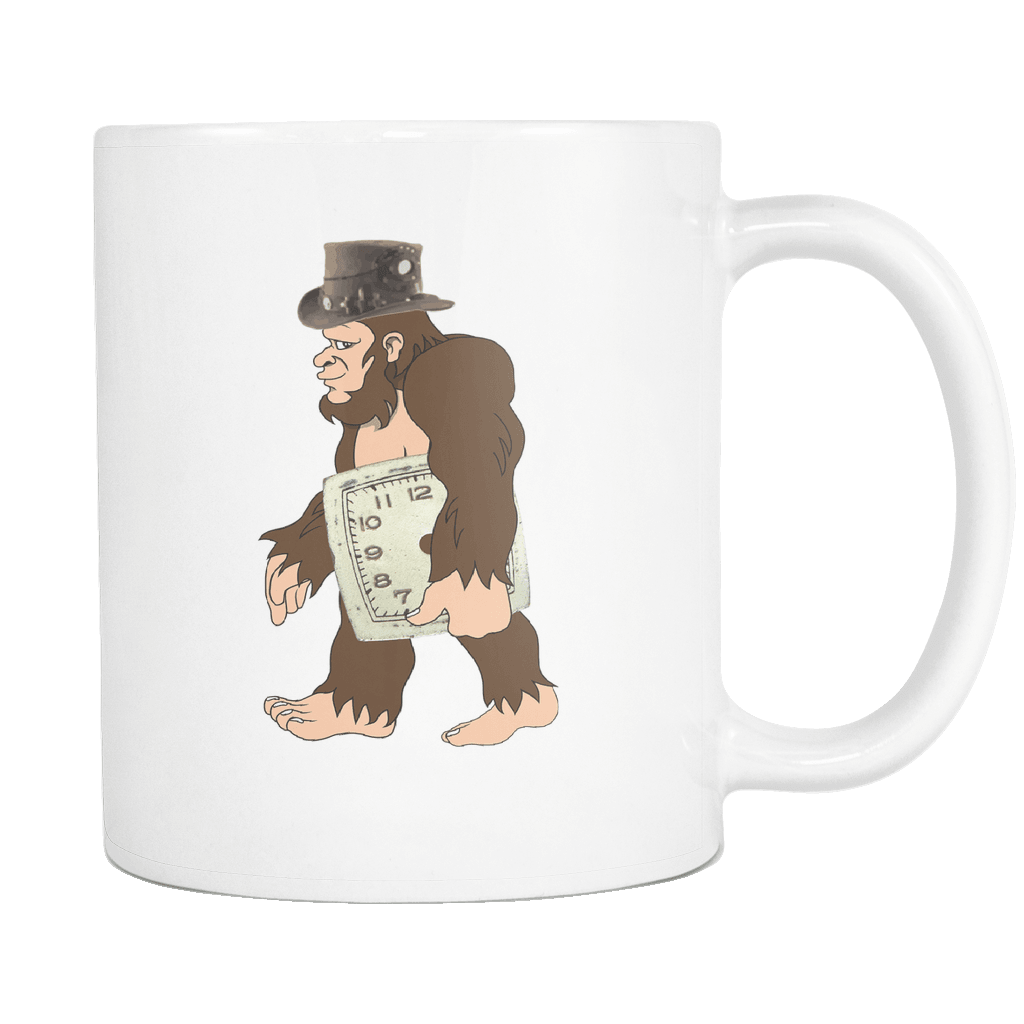 RobustCreative-Bigfoot Sasquatch Carrying Steampunk - I Believe I'm a Believer - No Yeti Humanoid Monster - 11oz White Funny Coffee Mug Women Men Friends Gift ~ Both Sides Printed