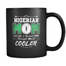 Load image into Gallery viewer, RobustCreative-Best Mom Ever is from Nigeria - Nigerian Flag 11oz Funny Black Coffee Mug - Mothers Day Independence Day - Women Men Friends Gift - Both Sides Printed (Distressed)
