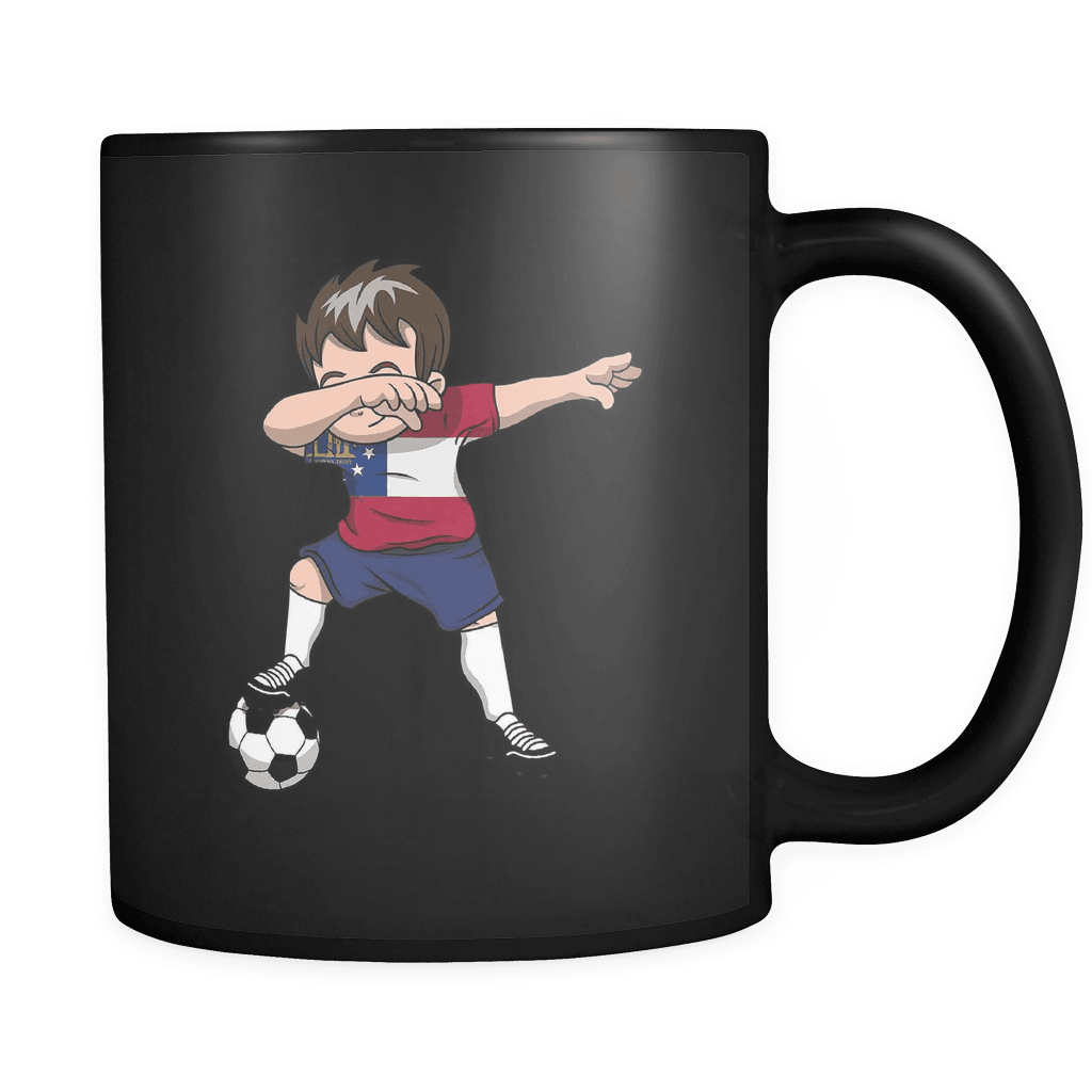 RobustCreative-Dabbing Soccer Boys Georgia Georgian Tbilisi Gift National Soccer Tournament Game 11oz Black Coffee Mug ~ Both Sides Printed