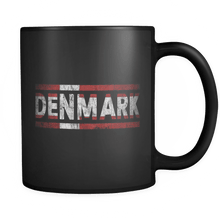 Load image into Gallery viewer, RobustCreative-Retro Vintage Flag Danish Denmark 11oz Black Coffee Mug ~ Both Sides Printed

