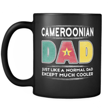 Load image into Gallery viewer, RobustCreative-Cameroon Dad like Normal but Cooler - Fathers Day Gifts - Promoted to Daddy Funny Gift From Kids - 11oz Black Funny Coffee Mug Women Men Friends Gift ~ Both Sides Printed
