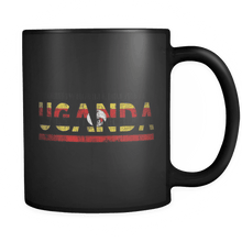 Load image into Gallery viewer, RobustCreative-Retro Vintage Flag Ugandan Uganda 11oz Black Coffee Mug ~ Both Sides Printed
