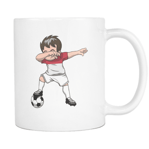RobustCreative-Dabbing Soccer Boys Monaco Monacan Monaco Gift National Soccer Tournament Game 11oz White Coffee Mug ~ Both Sides Printed