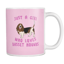 Load image into Gallery viewer, RobustCreative-Dog Lover Mug: Just a Girl Who Loves Basset Hounds both sides printed Animal Spirit
