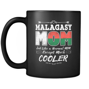 RobustCreative-Best Mom Ever is from Madagascar - Malagasy Flag 11oz Funny Black Coffee Mug - Mothers Day Independence Day - Women Men Friends Gift - Both Sides Printed (Distressed)