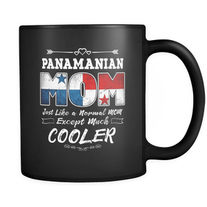 RobustCreative-Best Mom Ever is from Panama - Panamanian Flag 11oz Funny Black Coffee Mug - Mothers Day Independence Day - Women Men Friends Gift - Both Sides Printed (Distressed)