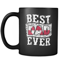 Load image into Gallery viewer, RobustCreative-Best Dad Ever Greenland Flag - Fathers Day Gifts - Family Gift Gift From Kids - 11oz Black Funny Coffee Mug Women Men Friends Gift ~ Both Sides Printed
