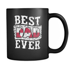 Load image into Gallery viewer, RobustCreative-Best Dad Ever Greenland Flag - Fathers Day Gifts - Family Gift Gift From Kids - 11oz Black Funny Coffee Mug Women Men Friends Gift ~ Both Sides Printed

