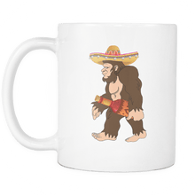 Load image into Gallery viewer, RobustCreative-Bigfoot Sasquatch Chili Sauce - Cinco De Mayo Mexican Fiesta - No Siesta Mexico Party - 11oz White Funny Coffee Mug Women Men Friends Gift ~ Both Sides Printed
