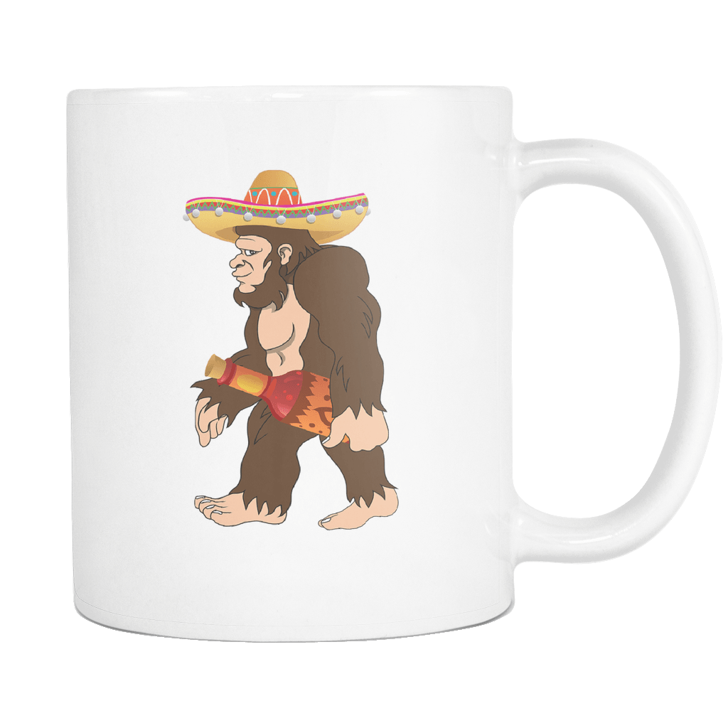 RobustCreative-Bigfoot Sasquatch Chili Sauce - Cinco De Mayo Mexican Fiesta - No Siesta Mexico Party - 11oz White Funny Coffee Mug Women Men Friends Gift ~ Both Sides Printed
