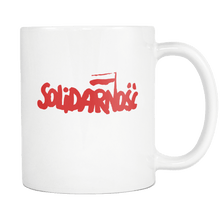 Load image into Gallery viewer, RobustCreative-Solidaronsc Solidarity 80s Trade Union and Movement - Polish Pride PL 11oz Funny White Coffee Mug - Poland Polska Polish Roots - Women Men Friends Gift - Both Sides Printed (Distressed)
