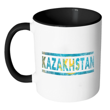 Load image into Gallery viewer, RobustCreative-Retro Vintage Flag National Pride Kazakhstan 11oz Black &amp; White Coffee Mug ~ Both Sides Printed
