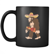 Load image into Gallery viewer, RobustCreative-Bigfoot Sasquatch Chili Sauce - Cinco De Mayo Mexican Fiesta - No Siesta Mexico Party - 11oz Black Funny Coffee Mug Women Men Friends Gift ~ Both Sides Printed
