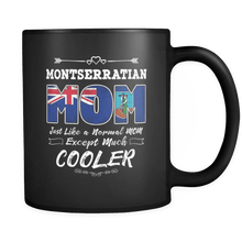 Load image into Gallery viewer, RobustCreative-Best Mom Ever is from Montserrat - Montserratian Flag 11oz Funny Black Coffee Mug - Mothers Day Independence Day - Women Men Friends Gift - Both Sides Printed (Distressed)
