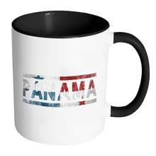 Load image into Gallery viewer, RobustCreative-Retro Vintage Flag Panamanian Panama 11oz Black &amp; White Coffee Mug ~ Both Sides Printed
