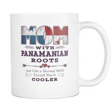 Load image into Gallery viewer, RobustCreative-Best Mom Ever with Panamanian Roots - Panama Flag 11oz Funny White Coffee Mug - Mothers Day Independence Day - Women Men Friends Gift - Both Sides Printed (Distressed)

