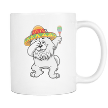 Load image into Gallery viewer, RobustCreative-Dabbing Samoyed Dog in Sombrero - Cinco De Mayo Mexican Fiesta - Dab Dance Mexico Party - 11oz White Funny Coffee Mug Women Men Friends Gift ~ Both Sides Printed
