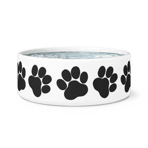 RobustCreative-Paw Paw Funny Ceramic Dog Bowl / Plate 7.5" x 3.5"