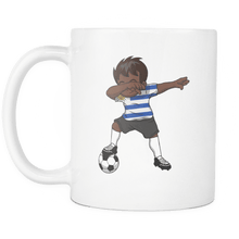 Load image into Gallery viewer, RobustCreative-Dabbing Soccer Boy Uruguay Uruguayan Montevideo Gifts National Soccer Tournament Game 11oz White Coffee Mug ~ Both Sides Printed
