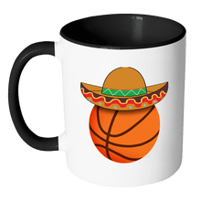 Load image into Gallery viewer, RobustCreative-Funny Basketball Mexican Sports - Cinco De Mayo Mexican Fiesta - No Siesta Mexico Party - 11oz Black &amp; White Funny Coffee Mug Women Men Friends Gift ~ Both Sides Printed
