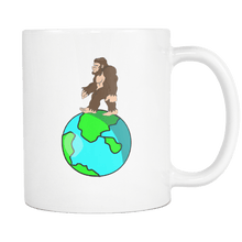 Load image into Gallery viewer, RobustCreative-Bigfoot Sasquatch walking on Earth Day - I Believe I&#39;m a Believer - No Yeti Humanoid Monster - 11oz White Funny Coffee Mug Women Men Friends Gift ~ Both Sides Printed
