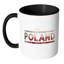 Load image into Gallery viewer, RobustCreative-Retro Vintage Flag Polish Poland 11oz Black &amp; White Coffee Mug ~ Both Sides Printed
