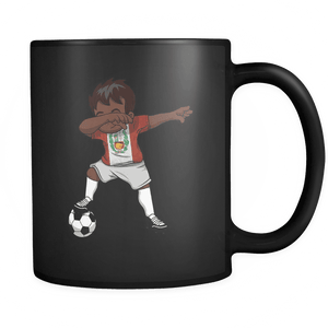 RobustCreative-Dabbing Soccer Boy Peru Peruvian Lima Gifts National Soccer Tournament Game 11oz Black Coffee Mug ~ Both Sides Printed