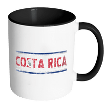 Load image into Gallery viewer, RobustCreative-Retro Vintage Flag Costa Rican Costa Rica 11oz Black &amp; White Coffee Mug ~ Both Sides Printed
