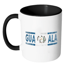 Load image into Gallery viewer, RobustCreative-Retro Vintage Flag Guatemalan Guatemala 11oz Black &amp; White Coffee Mug ~ Both Sides Printed
