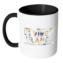 Load image into Gallery viewer, RobustCreative-Retro Vintage Flag Virgin Islander US Virgin Islands 11oz Black &amp; White Coffee Mug ~ Both Sides Printed
