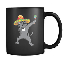 Load image into Gallery viewer, RobustCreative-Dabbing Great Dane Dog in Sombrero - Cinco De Mayo Mexican Fiesta - Dab Dance Mexico Party - 11oz Black Funny Coffee Mug Women Men Friends Gift ~ Both Sides Printed
