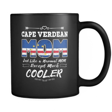 Load image into Gallery viewer, RobustCreative-Best Mom Ever is from Cabo Verde - Cape Verdean Flag 11oz Funny Black Coffee Mug - Mothers Day Independence Day - Women Men Friends Gift - Both Sides Printed (Distressed)

