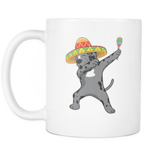 Load image into Gallery viewer, RobustCreative-Dabbing Great Dane Dog in Sombrero - Cinco De Mayo Mexican Fiesta - Dab Dance Mexico Party - 11oz White Funny Coffee Mug Women Men Friends Gift ~ Both Sides Printed
