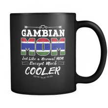 Load image into Gallery viewer, RobustCreative-Best Mom Ever is from Gambia - Gambian Flag 11oz Funny Black Coffee Mug - Mothers Day Independence Day - Women Men Friends Gift - Both Sides Printed (Distressed)
