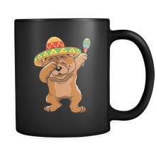 Load image into Gallery viewer, RobustCreative-Dabbing Chow Chow Dog in Sombrero - Cinco De Mayo Mexican Fiesta - Dab Dance Mexico Party - 11oz Black Funny Coffee Mug Women Men Friends Gift ~ Both Sides Printed
