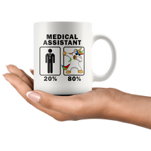 Load image into Gallery viewer, RobustCreative-Medical Assistant Dabbing Unicorn 80 20 Principle Graduation Gift Mens - 11oz White Mug Medical Personnel Gift Idea
