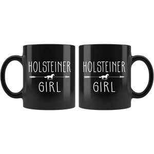 RobustCreative-Holsteiner Horse Girl Gifts Horses Lover Riding Racing - 11oz Black Mug Racing Lover Gift Idea