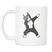 Load image into Gallery viewer, RobustCreative-Dabbing Boston Terrier Dog America Flag - Patriotic Merica Murica Pride - 4th of July USA Independence Day - 11oz White Funny Coffee Mug Women Men Friends Gift ~ Both Sides Printed

